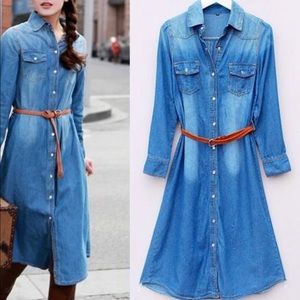 NWT Jean Dress (No Belt)
